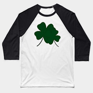 Double Luck Four Leaf Clovers Baseball T-Shirt